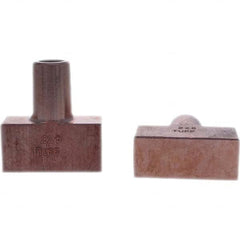 Tuffaloy - Spot Welder Tips For Use With: 5RW Electrode Holder Type: Backup Electrode Rectangular Face - Exact Industrial Supply