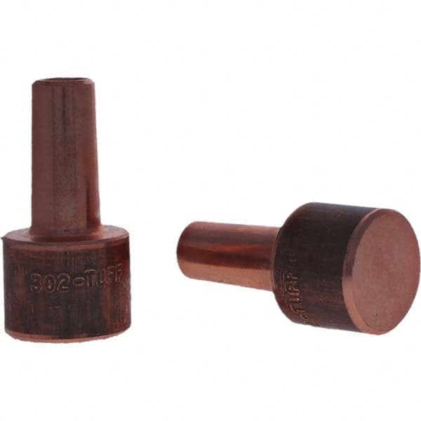 Tuffaloy - Spot Welder Tips For Use With: 4RW Electrode Holder Type: Backup Electrode Round Face - Exact Industrial Supply