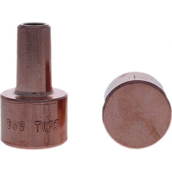 Tuffaloy - Spot Welder Tips For Use With: 4RW Electrode Holder Type: Backup Electrode Round Face - Exact Industrial Supply