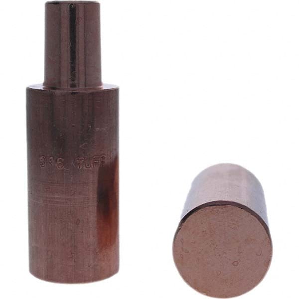 Tuffaloy - Spot Welder Tips For Use With: 5RW Electrode Holder Type: Backup Electrode Round Face - Exact Industrial Supply