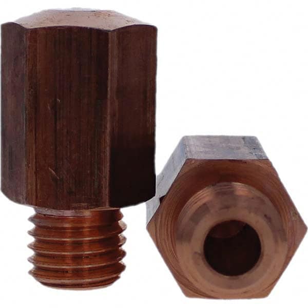 Tuffaloy - Spot Welder Tips For Use With: 5/8-11 Threaded Electrode Holder Type: Threaded Tip E Nose (Truncated) - Exact Industrial Supply