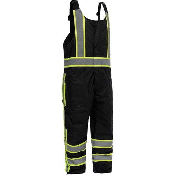 GSS Safety - Size L/XL Black Waterproof & Cold Weather Bib Overall - Exact Industrial Supply
