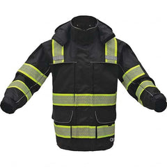 GSS Safety - Size 5XL Black Waterproof & Cold Weather Jacket - Exact Industrial Supply