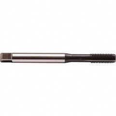 Emuge - M3x0.50 Metric D3 0-Flute Bright Finish Solid Carbide Straight Flute Machine Tap - Exact Industrial Supply