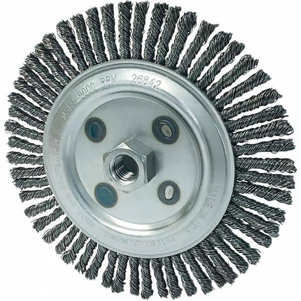 Osborn - 7" OD, 5/8-11 Arbor Hole, Stringer Bead Carbon Wheel Brush - Exact Industrial Supply