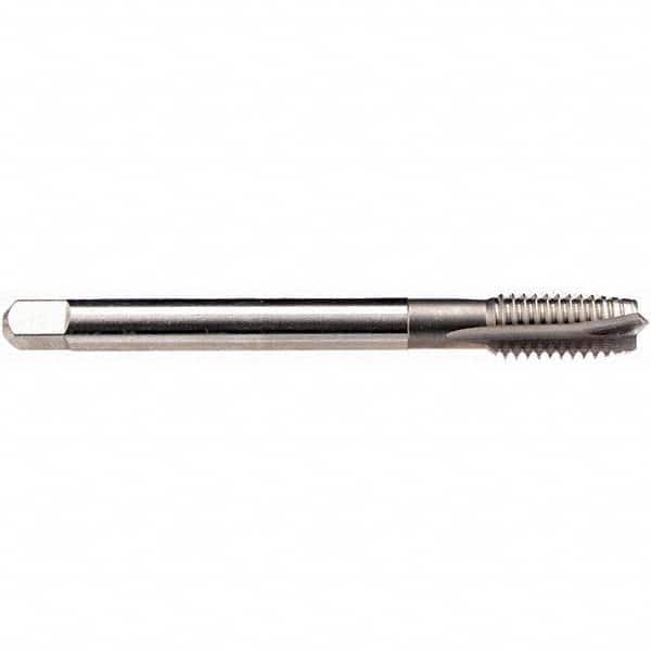 Emuge - M10x1.00 Metric Fine 6H 4 Flute Bright Finish HSS-E Spiral Point Tap - Exact Industrial Supply