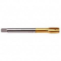 Emuge - M12x1.75 Metric 6HX 4 Flute TiN Finish HSS-E Spiral Point Tap - Exact Industrial Supply