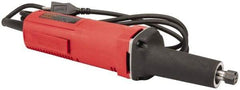 Milwaukee Tool - 1/4 Inch Collet, 21,000 RPM, Straight, Electric Die Grinder - 120 Volt, 4.5 Amp, 8 Ft. Long Cord - Exact Industrial Supply