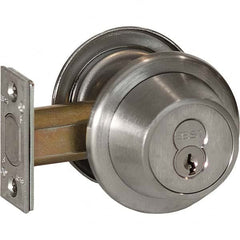 Best - Deadbolts Type: Double Cylinder Door Thickness Range: 1-3/8-2 - Exact Industrial Supply