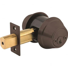 Stanley - 6 Pin Less Cylinder Double Cylinder Deadbolt - Exact Industrial Supply