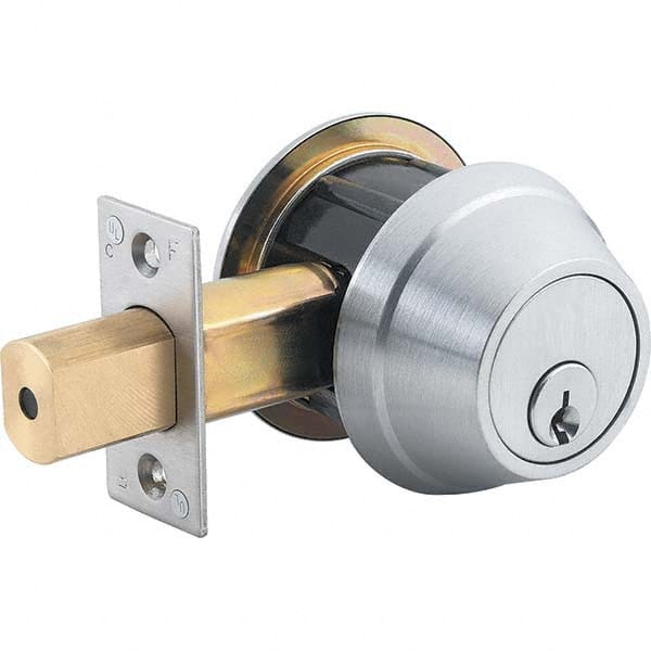 Stanley - 6 Pin Less Cylinder Single Cylinder Deadbolt - Exact Industrial Supply