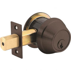 Stanley - 6 Pin Less Cylinder Single Cylinder Deadbolt - Exact Industrial Supply