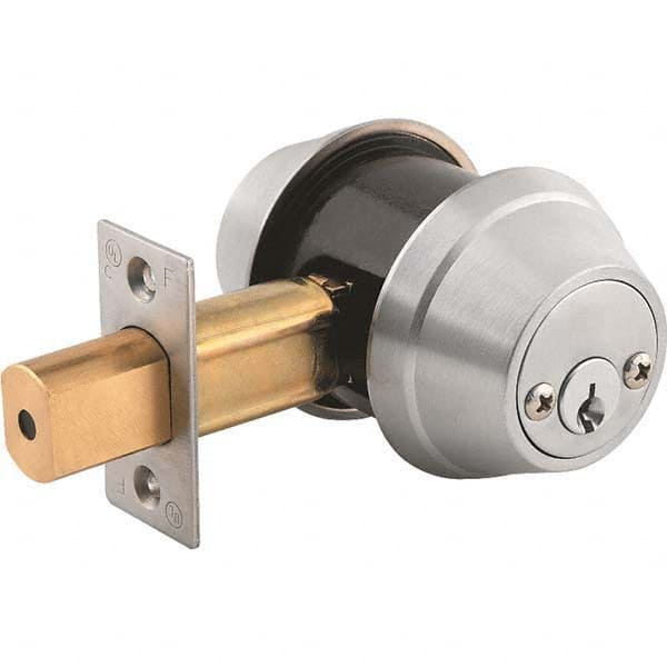 Stanley - 6 Pin Less Cylinder Double Cylinder Deadbolt - Exact Industrial Supply