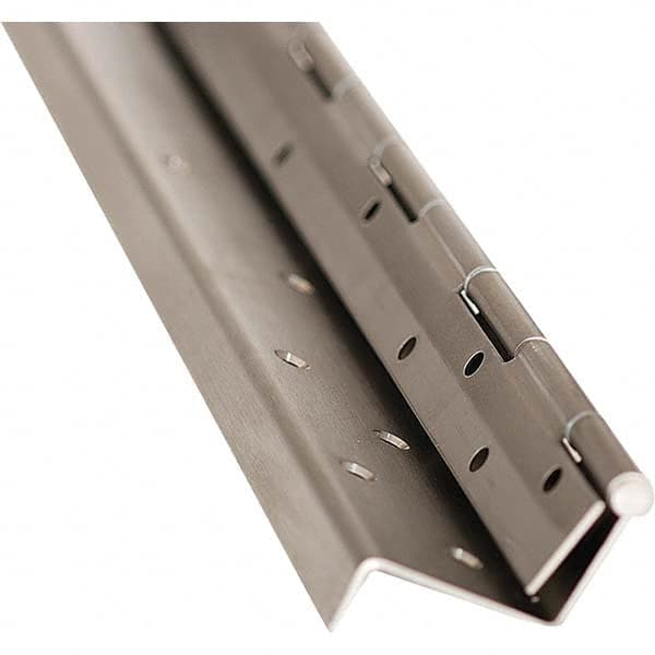 Stanley - 84" Long x 6" Wide Grade 1 304 Stainless Steel Commercial Hinge - Exact Industrial Supply