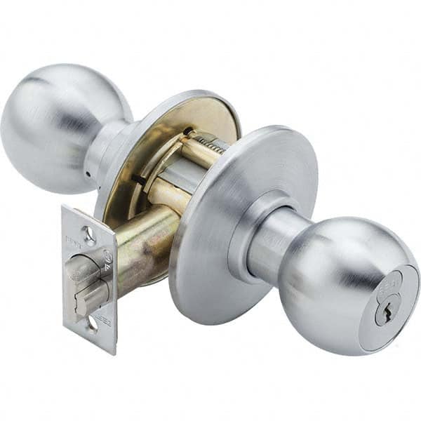 Best - Knob Locksets Type: Passage Door Thickness: 1 3/8 - 2 - Exact Industrial Supply