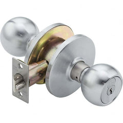 Best - Knob Locksets Type: Entrance Door Thickness: 1 3/8 - 1 7/8 - Exact Industrial Supply
