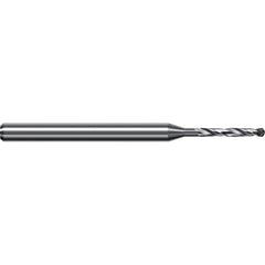 Jobber Length Drill Bit: 0.1299″ Dia, 130 °, Brazed Solid Carbide Polycrystaline Diamond Finish, Right Hand Cut, Spiral Flute, Straight-Cylindrical Shank