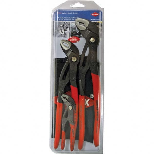 Knipex - Plier Sets Set Type: Tongue & Groove Pliers Number of Pieces: 3 - Exact Industrial Supply