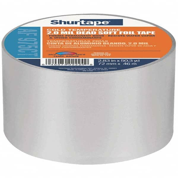 Shurtape - AF 975CT Cold Temperature Aluminum Foil Tape - Exact Industrial Supply