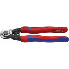 Wire Cable Cutter: 2.5, 4, 5 & 7 mm Capacity, 197 mm OAL 6mm Jaw Width