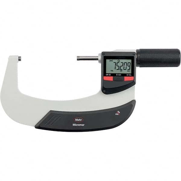 Mahr - Electronic Outside Micrometers Type: Standard Minimum Measurement (Decimal Inch): 3.0000 - Exact Industrial Supply