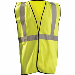 OccuNomix - Size S/M Hi-Vis Yellow Solid General Purpose High Visibility Vest - Exact Industrial Supply