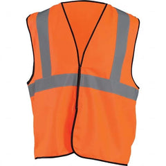 OccuNomix - Size 2X/3XL HI-Vis Orange Solid General Purpose High Visibility Vest - Exact Industrial Supply