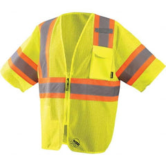 OccuNomix - Size M Hi-Vis Yellow Mesh General Purpose High Visibility Vest - Exact Industrial Supply