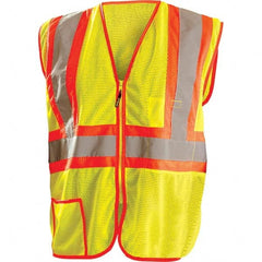 OccuNomix - Size S Hi-Vis Yellow Mesh General Purpose High Visibility Vest - Exact Industrial Supply