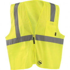 OccuNomix - Size M Hi-Vis Yellow Mesh General Purpose High Visibility Vest - Exact Industrial Supply