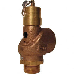 Control Devices - 3/4" Inlet, 1" Outlet, ASME Safety Valve - Exact Industrial Supply