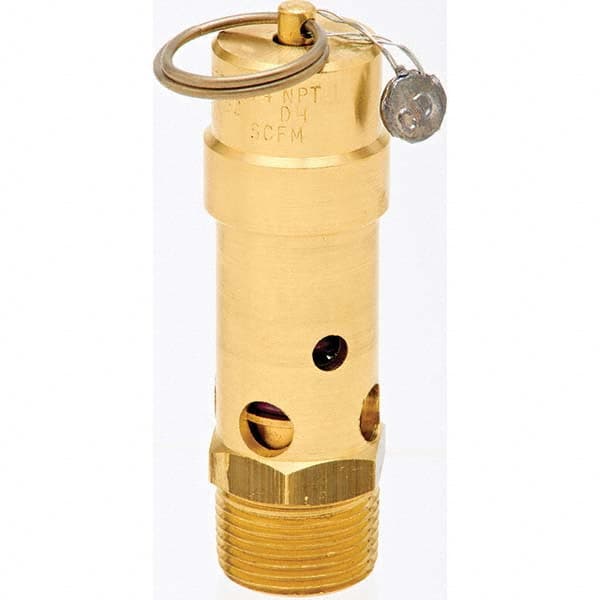 Control Devices - 3/4" Inlet, ASME Safety Valve - Exact Industrial Supply