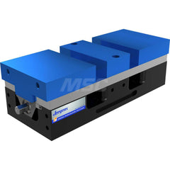 Self-Centering Vise: 6″ Jaw Width Manual, 15″ OAL, 6″ OAW, 4.82″ OAH, 10,100 lbf Max Clamping Force
