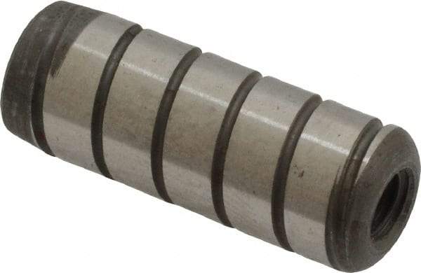 Holo-Krome - 3/8" Diam x 1" Pin Length 4000 Alloy Steel Pull Out Dowel Pin - Black Luster Finish, C 47-58 & C 60 (Surface) Hardness, 1 Beveled & 1 Threaded End - Exact Industrial Supply