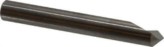 SGS - 1/4" Head Diam, 1/4" Shank Diam, 1 Flute 90° Solid Carbide Countersink - Bright Finish, 2" OAL, Single End, Straight Shank, Right Hand Cut - Exact Industrial Supply