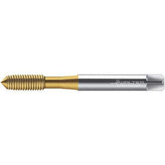 Walter-Prototyp - M8x1.25 DIN 2174 6HX 7.490 Thread Limit Semi-Bottoming Thread Forming Tap - Powdered Metal High Speed Steel, TiN Finish, 90mm OAL, 12mm Thread Length, Right Hand Thread, Series TC430 - Exact Industrial Supply