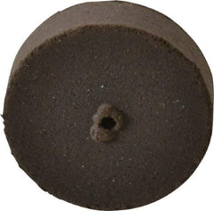 Cratex - 7/8" Diam x 1/16" Hole x 1/4" Thick, Surface Grinding Wheel - Silicon Carbide, Medium Grade, 25,000 Max RPM, Rubber Bond, No Recess - Exact Industrial Supply