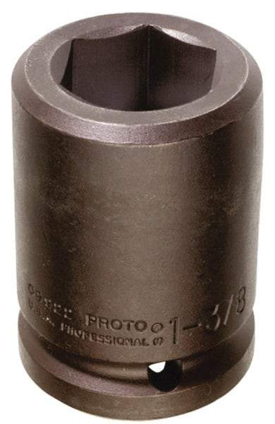 Proto - #5 Spline Drive, 1-1/8" Socket, Impact Socket - 6 Points, 3-1/4" OAL - Exact Industrial Supply