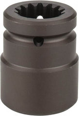 Proto - #5 Spline Drive, 1-7/16" Socket, Impact Socket - 6 Points, 3-3/8" OAL - Exact Industrial Supply