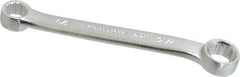 Proto - 3/8" x 7/16" 12 Point Box Wrench - Double End, 37/64" Head Diam x 19/64" Head Thickness, 4-5/8" OAL, Steel, Satin Finish, 15° Offset - Exact Industrial Supply