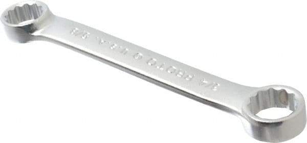 Proto - 5/8" x 3/4" 12 Point Box Wrench - Double End, 1-27/32" Head Diam x 13/32" Head Thickness, 6-1/8" OAL, Steel, Satin Finish, 15° Offset - Exact Industrial Supply