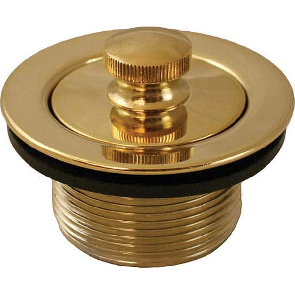 Jones Stephens - Shower Heads & Accessories Type: Bath Drain Finish/Coating: Polished Brass - Exact Industrial Supply