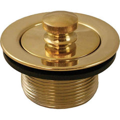 Jones Stephens - Shower Heads & Accessories Type: Bath Drain Finish/Coating: Polished Brass - Exact Industrial Supply