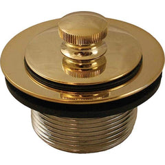 Jones Stephens - Shower Heads & Accessories Type: Bath Drain Finish/Coating: Polished Brass - Exact Industrial Supply