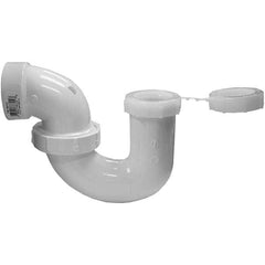 Drain, Waste & Vent Pipe Fittings; Type: Trap; Fitting Size: 1-1/2 in; Material: PVC; Material: PVC; End Connection: Hub x SJ; Fitting Type: Trap; Fitting Size: 1-1/2 in; Material: PVC