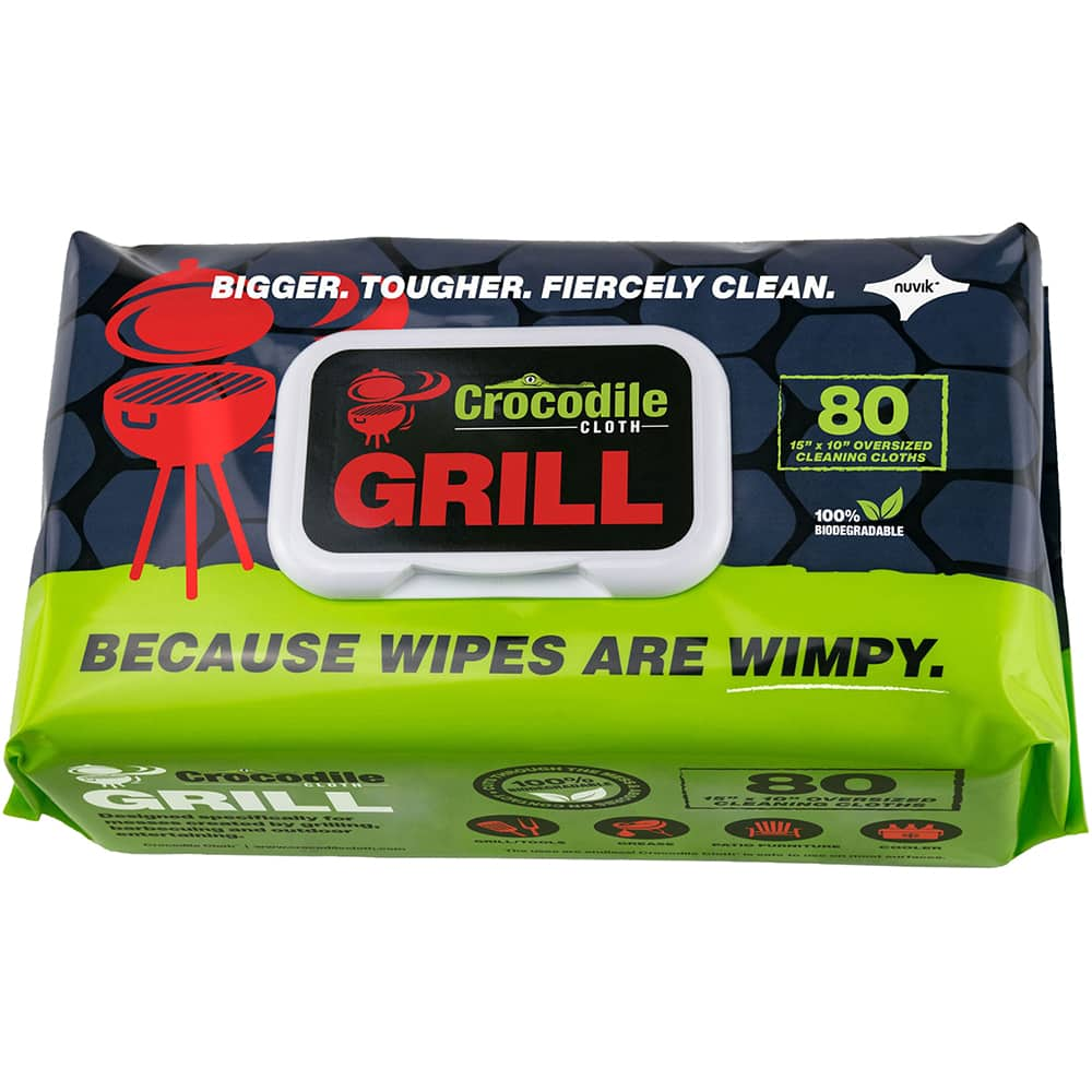 Crocodile Cloth - Wipes Type: General Purpose Style: Pre-Moistened; Flat Fold - Exact Industrial Supply