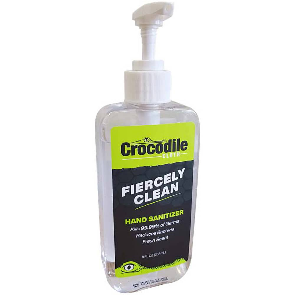 Crocodile Cloth - 8 oz Pump Bottle Gel Hand Sanitizer - Exact Industrial Supply