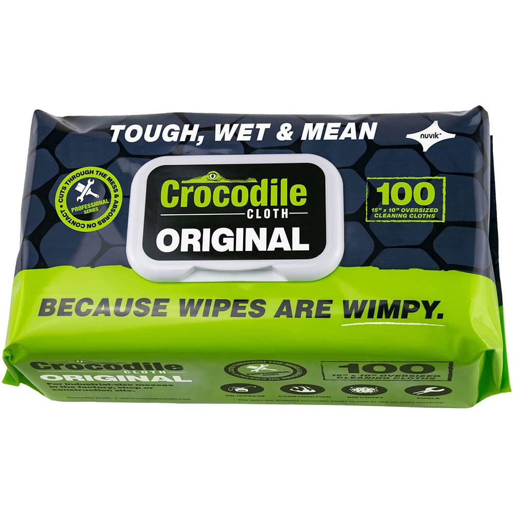 Crocodile Cloth - Wipes Type: General Purpose Style: Pre-Moistened; Flat Fold - Exact Industrial Supply