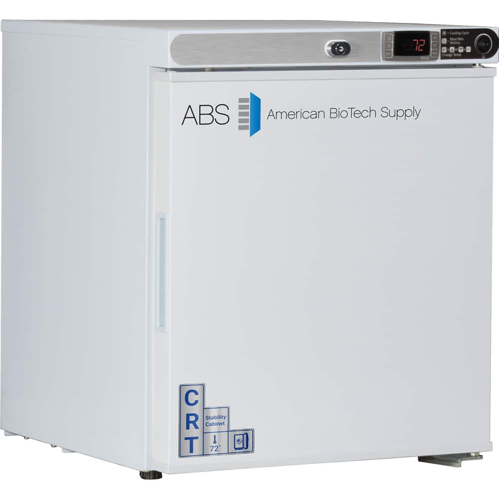 American BioTech Supply - Laboratory Refrigerators and Freezers Type: Controlled Room Temperature Cabinet Volume Capacity: 1 Cu. Ft. - Exact Industrial Supply