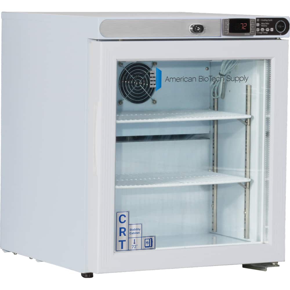 American BioTech Supply - Laboratory Refrigerators and Freezers Type: Controlled Room Temperature Cabinet Volume Capacity: 1 Cu. Ft. - Exact Industrial Supply
